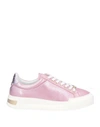 Baldinini Woman Sneakers Pink Size 11 Leather