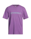 Rassvet Man T-shirt Mauve Size M Cotton In Purple