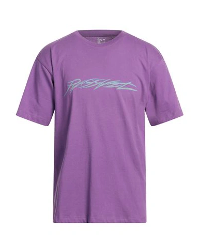 Rassvet Man T-shirt Mauve Size M Cotton In Purple