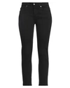 Solotre Woman Jeans Black Size 4 Cotton, Elastomultiester, Elastane
