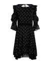 Eureka Italia Woman Mini Dress Black Size 8 Viscose, Polyamide In Black