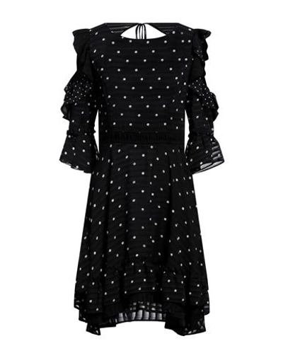 Eureka Italia Woman Mini Dress Black Size 8 Viscose, Polyamide