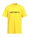 CARHARTT CARHARTT MAN T-SHIRT YELLOW SIZE L COTTON