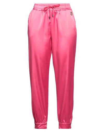 Liu •jo Woman Pants Fuchsia Size L Polyester, Elastane In Pink