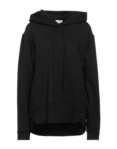 Moncler Woman Sweatshirt Black Size M Cotton
