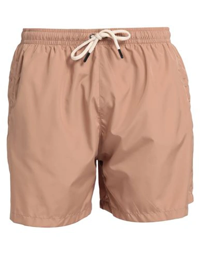 Matinee Matineé Man Swim Trunks Camel Size Xl Polyester In Brown