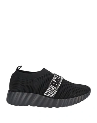 Baldinini Woman Sneakers Black Size 9.5 Textile Fibers
