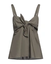 P.a.r.o.s.h P. A.r. O.s. H. Woman Top Military Green Size L Cotton In Green