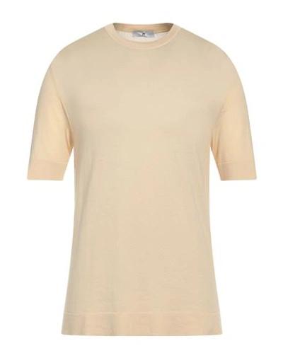 Pt Torino Man Sweater Cream Size 40 Cotton, Silk In White