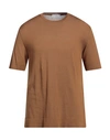 Pt Torino Man Sweater Brown Size 42 Cotton, Silk
