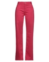 ACTITUDE BY TWINSET ACTITUDE BY TWINSET WOMAN PANTS GARNET SIZE 31 COTTON, ELASTANE