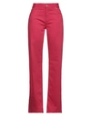 Actitude By Twinset Woman Pants Garnet Size 31 Cotton, Elastane In Red