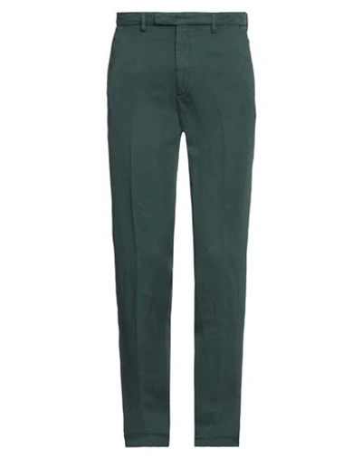 Boglioli Man Pants Green Size 42 Cotton, Linen