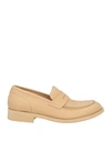 Seboy's Woman Loafers Beige Size 7 Soft Leather In Beige
