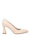 MARIAN MARIAN WOMAN PUMPS BEIGE SIZE 8 LEATHER