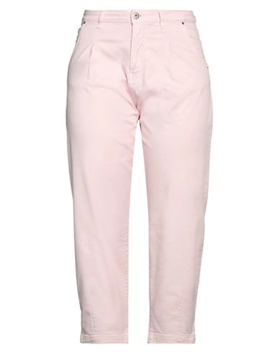 Shoe® Shoe Woman Jeans Light Pink Size S Cotton, Elastane