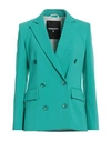 Patrizia Pepe Woman Blazer Emerald Green Size 6 Polyester, Elastane