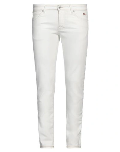 Roy Rogers Roÿ Roger's Man Denim Pants Ivory Size 35 Cotton, Elastane In White