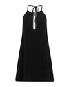 Valery Woman Mini Dress Black Size 4 Polyamide, Elastane