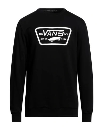 Vans Man Sweatshirt Black Size L Cotton