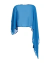 BEATRICE B BEATRICE .B WOMAN CAPE AZURE SIZE 4 POLYESTER