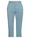 Pt Torino Woman Pants Light Blue Size 30 Cotton, Elastomultiester, Elastane In Blue
