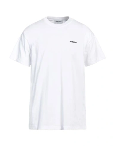 AMBUSH AMBUSH MAN T-SHIRT WHITE SIZE L COTTON, POLYESTER
