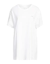Merci .., Woman T-shirt White Size L Cotton