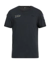 Schott Man T-shirt Navy Blue Size L Cotton