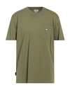 Woolrich Man T-shirt Military Green Size Xl Cotton
