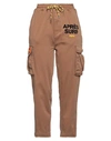 APRÈS SURF APRÈS SURF WOMAN PANTS BROWN SIZE M COTTON