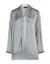 Tricot Chic Woman Top Grey Size 12 Polyester