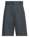 Le 17 Septembre Man Shorts & Bermuda Shorts Midnight Blue Size 30 Cotton