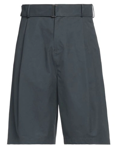 Le 17 Septembre Man Shorts & Bermuda Shorts Midnight Blue Size 30 Cotton