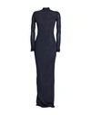 Saint Laurent Woman Maxi Dress Midnight Blue Size M Viscose, Polyamide, Elastane