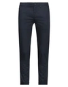 Re-hash Re_hash Man Pants Navy Blue Size 31 Cotton, Polyamide, Elastane