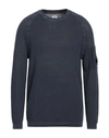 C.p. Company C. P. Company Man Sweater Midnight Blue Size 44 Cotton In Navy Blue