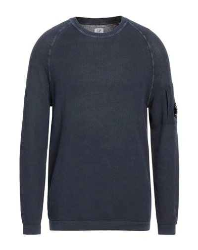 C.p. Company C. P. Company Man Sweater Midnight Blue Size 44 Cotton In Blue