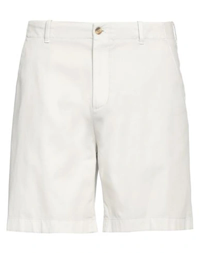 Boglioli Man Shorts & Bermuda Shorts Light Grey Size 32 Cotton, Elastane