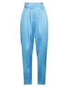 ACTUALEE ACTUALEE WOMAN PANTS AZURE SIZE 8 POLYESTER