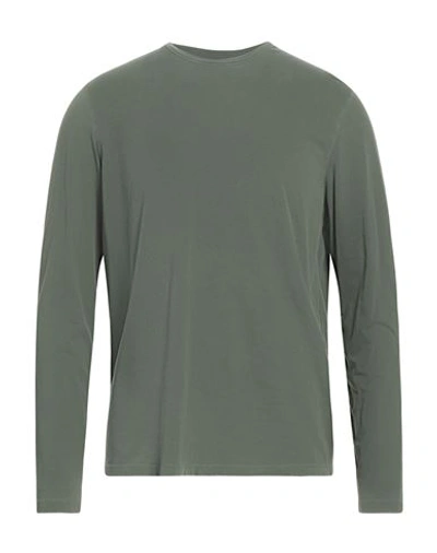 Majestic Filatures Man T-shirt Military Green Size M Cotton, Elastane