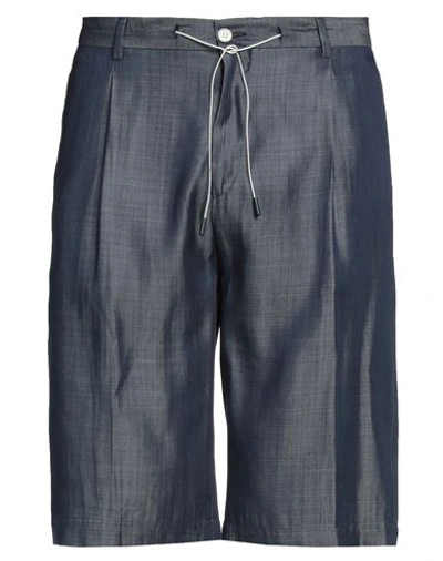 Roberto P  Luxury Roberto P Luxury Man Shorts & Bermuda Shorts Blue Size 34 Tencel
