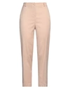 Nenette Woman Pants Sand Size 8 Acetate, Viscose, Elastane In Beige