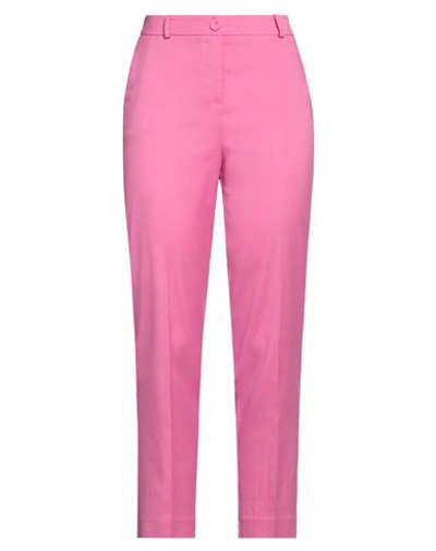 Nenette Woman Pants Pink Size 6 Acetate, Viscose, Elastane