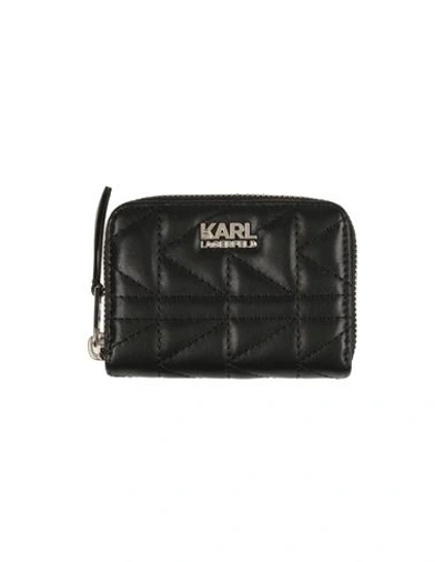 Karl Lagerfeld Woman Wallet Black Size - Bovine Leather