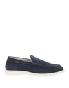 Hogan Man Loafers Midnight Blue Size 12 Soft Leather In Blue