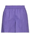 P.a.r.o.s.h P. A.r. O.s. H. Woman Shorts & Bermuda Shorts Purple Size Xs Cotton