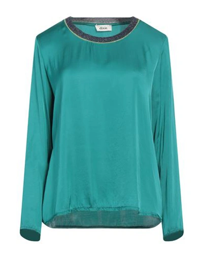 Dixie Woman Top Deep Jade Size L Viscose In Green