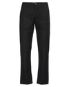 Siviglia Man Pants Black Size 33 Cotton, Virgin Wool, Elastane In Black