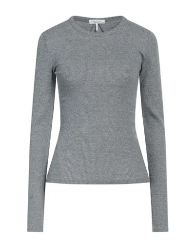 Rag & Bone Woman T-shirt Grey Size L Cotton, Polyester, Elastane